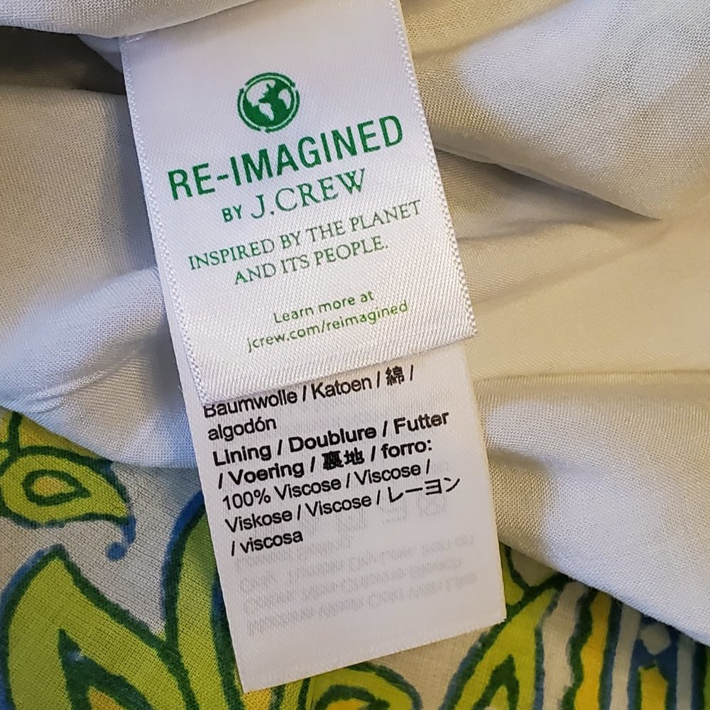 J. Crew SZ Blockprints Paisley Dress - Picture 9 of 11